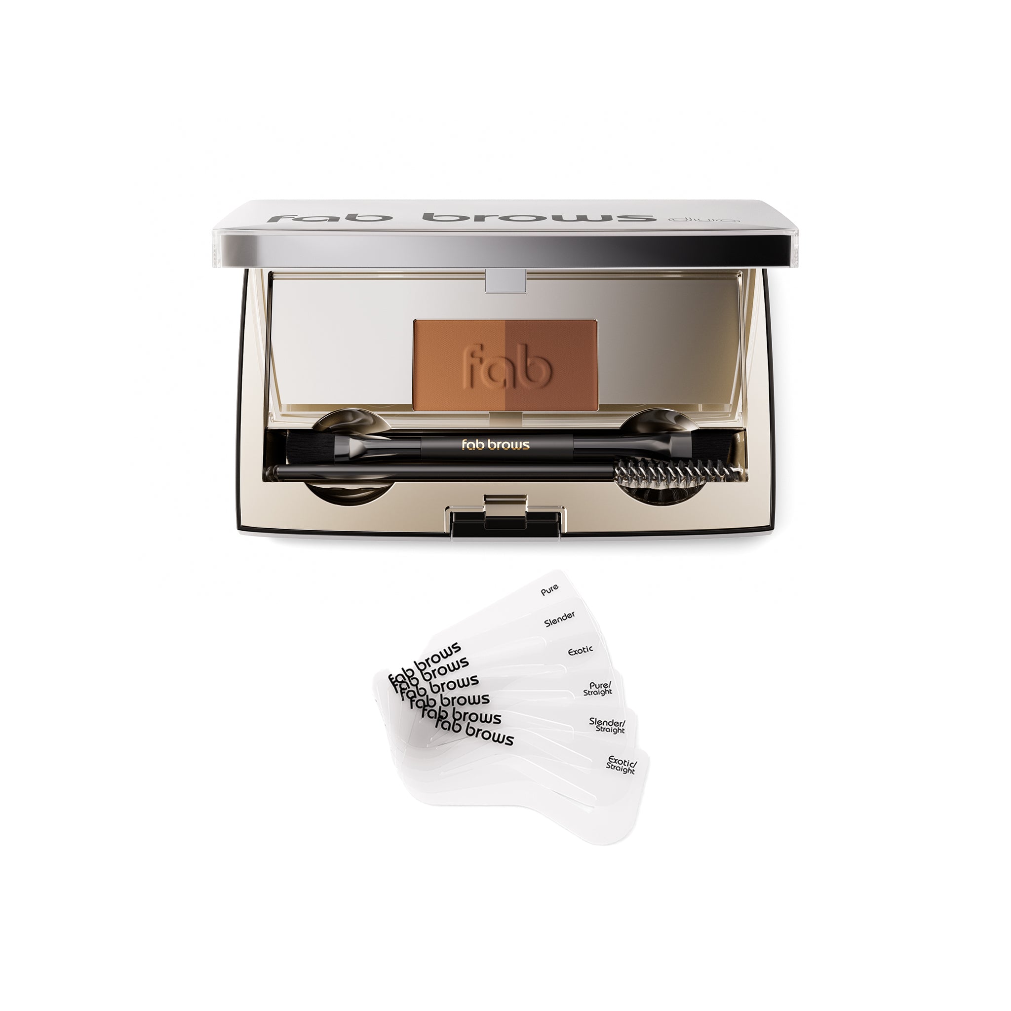 Fab Brows Duo Eyebrow Stencil Kit - Natural Brows in Seconds – Fab