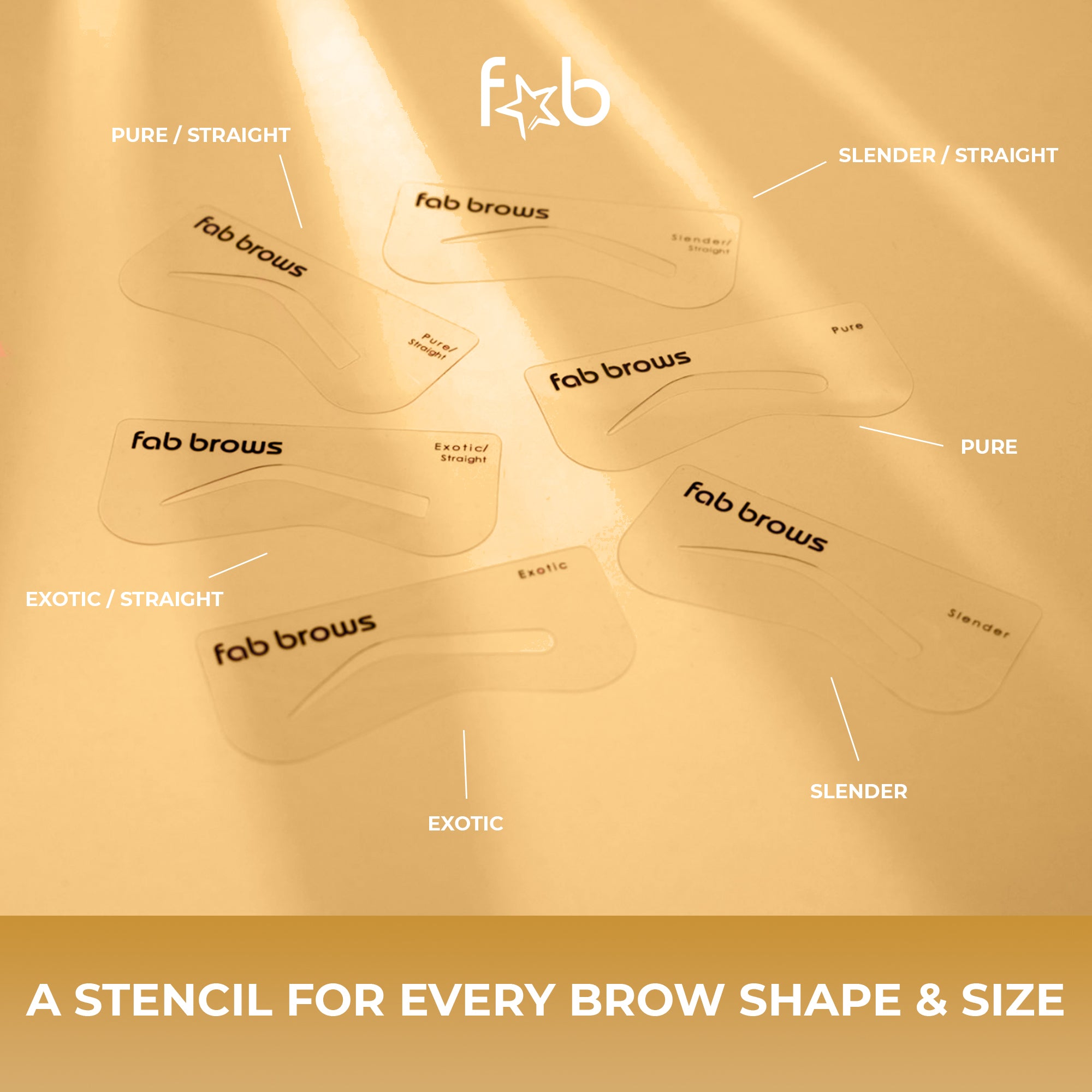Duo Eyebrow Stencils